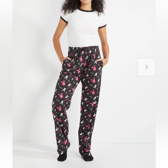 PLAYBOY Intimates & Sleepwear Playboy Black And Pink Bunny Pajamas